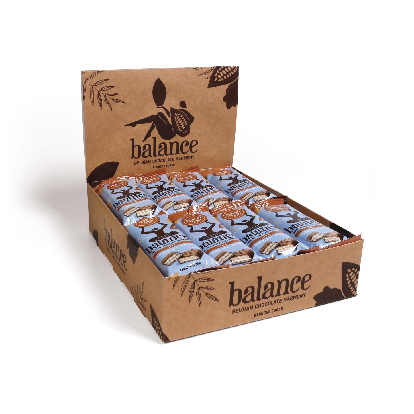 Balance - Milk Chocolate Wafer ohne Zuckerzusatz 24 x 30g
