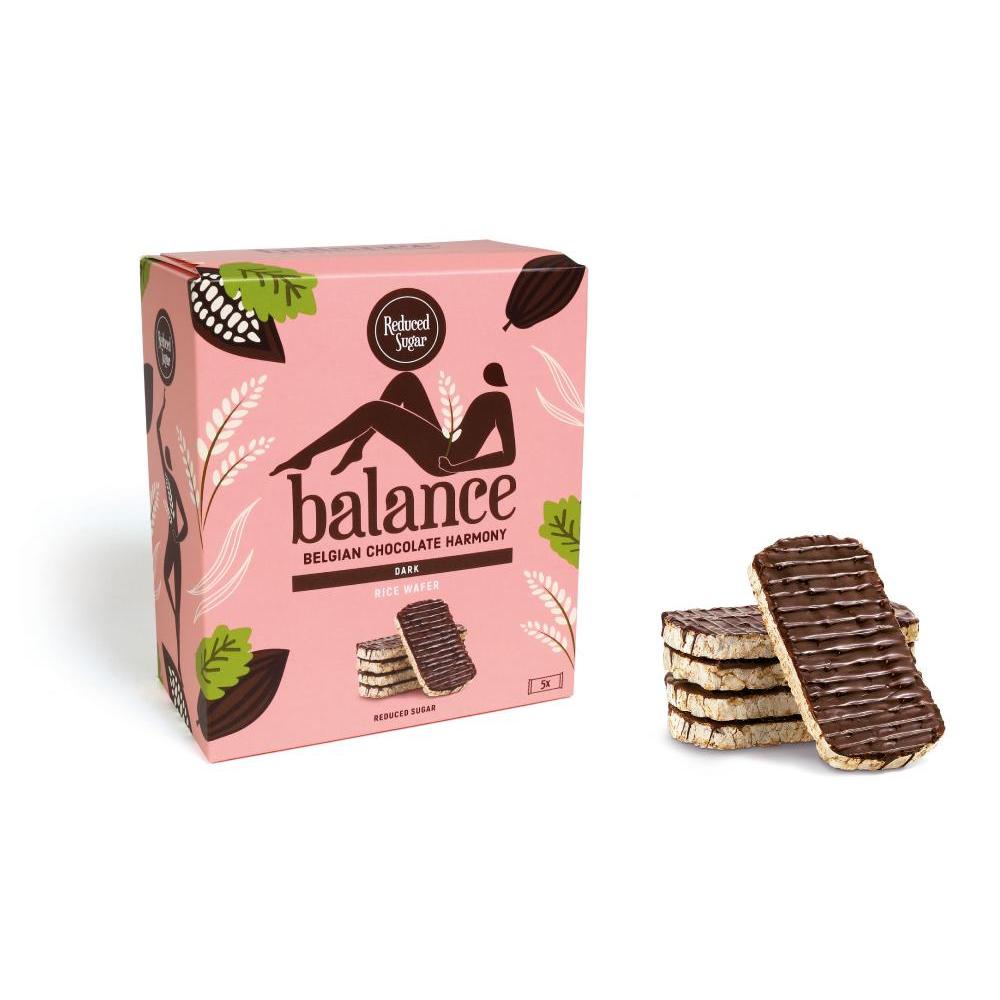 Balance - Reiswaffel mit dunkler Schokolade ohne Zuckerzusatz 100g