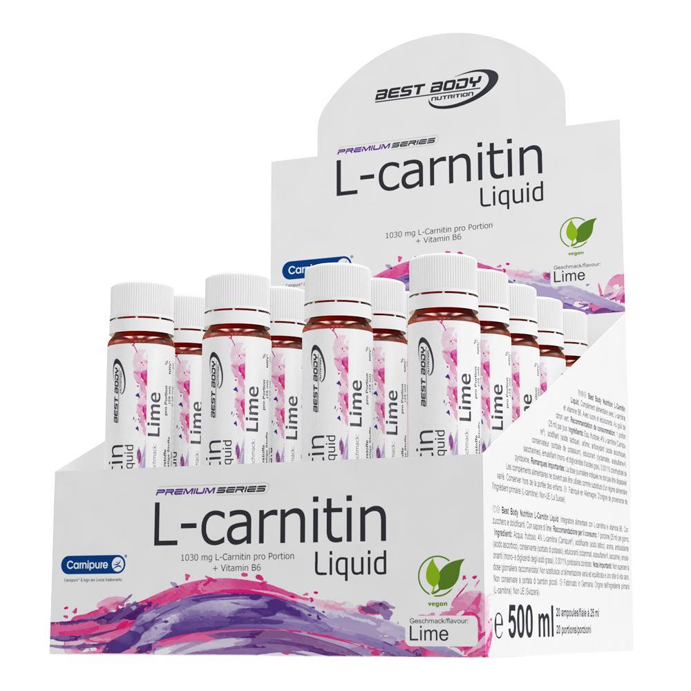 Best Body Nutrition - L-Carnitin 20 x 25ml Ampullen MHD 30.05.2025