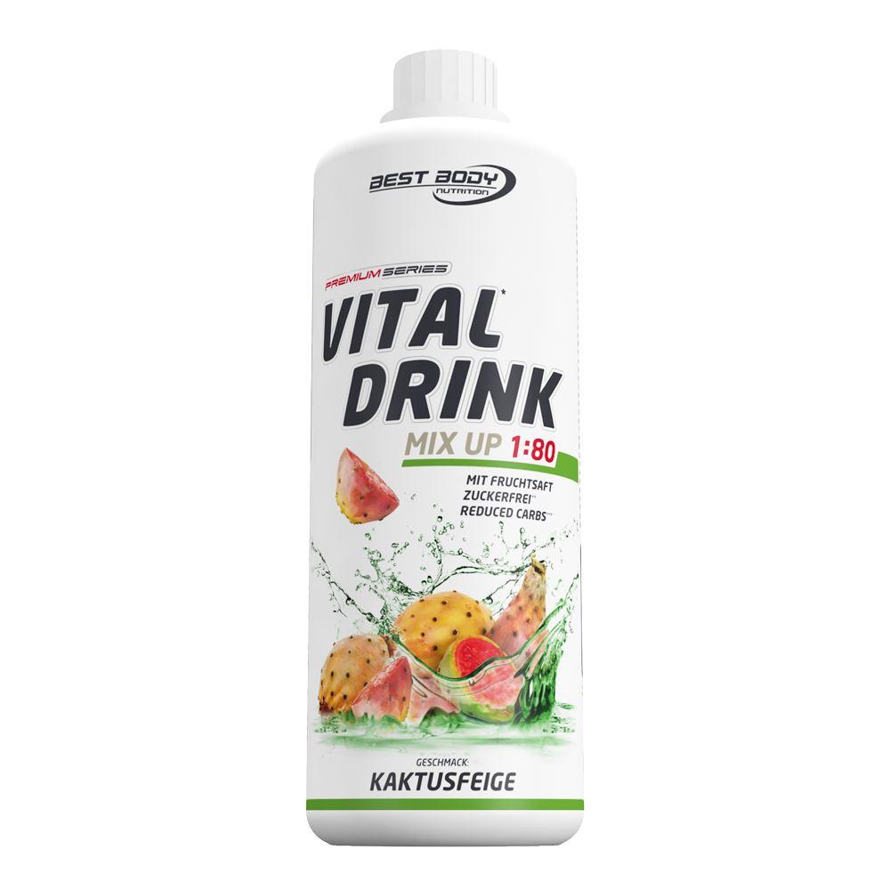 Best Body Nutrition - Vital Drink 1000ml Flasche Kaktus Feige MHD 30.12.2025