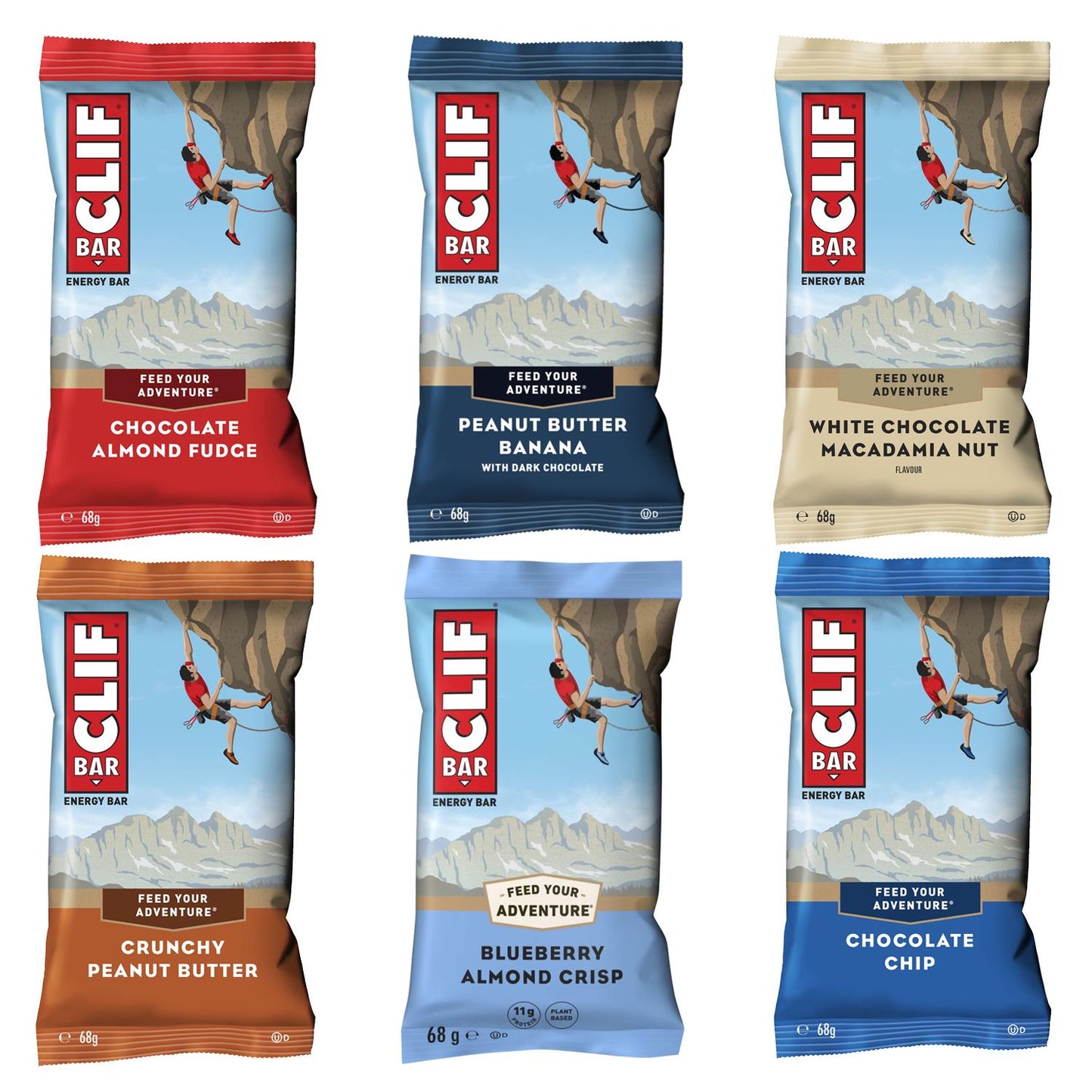 CLIF Bar - Energie-Riegel 6 x 68g Mix