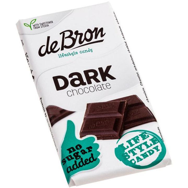 De Bron - Schokolade mit Stevia 85g Tafel