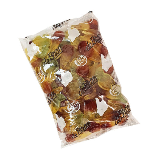 De Bron - Zuckerfreie Fruchtgummi Äpfel und Birnen Bigpack 1kg Beutel