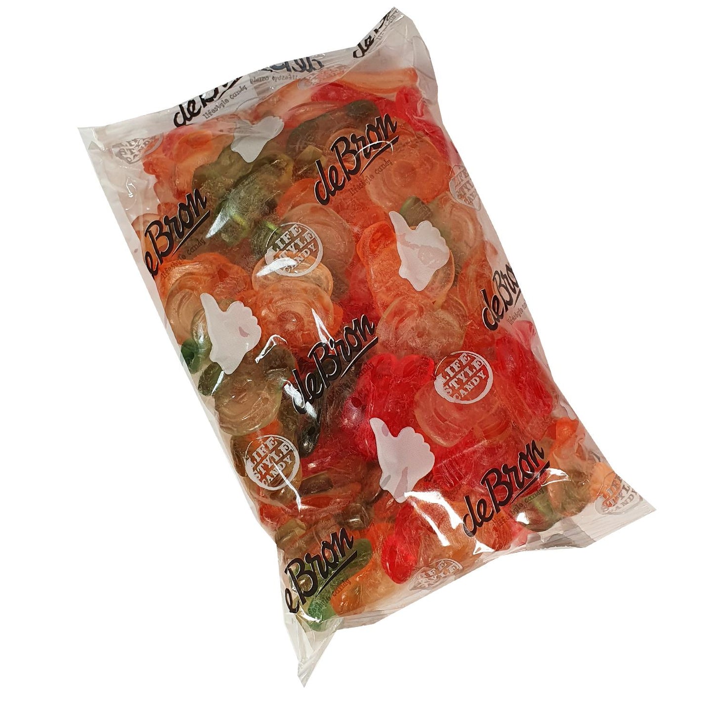 De Bron - Zuckerfreie Fruchtgummi Clowns Bigpack 1kg Beutel