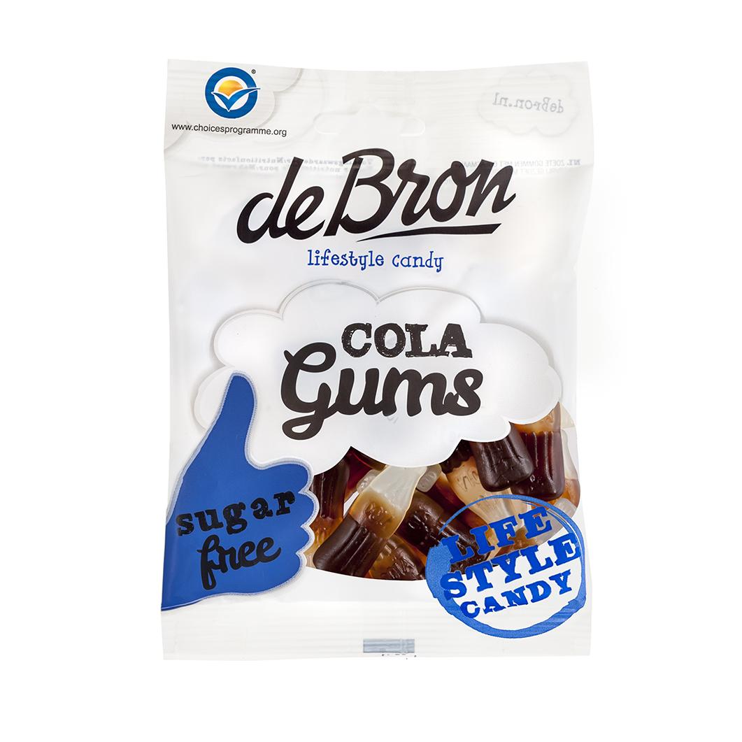 De Bron - Zuckerfreie Fruchtgummi Colaflaschen (Cola Gums) 100g Beutel