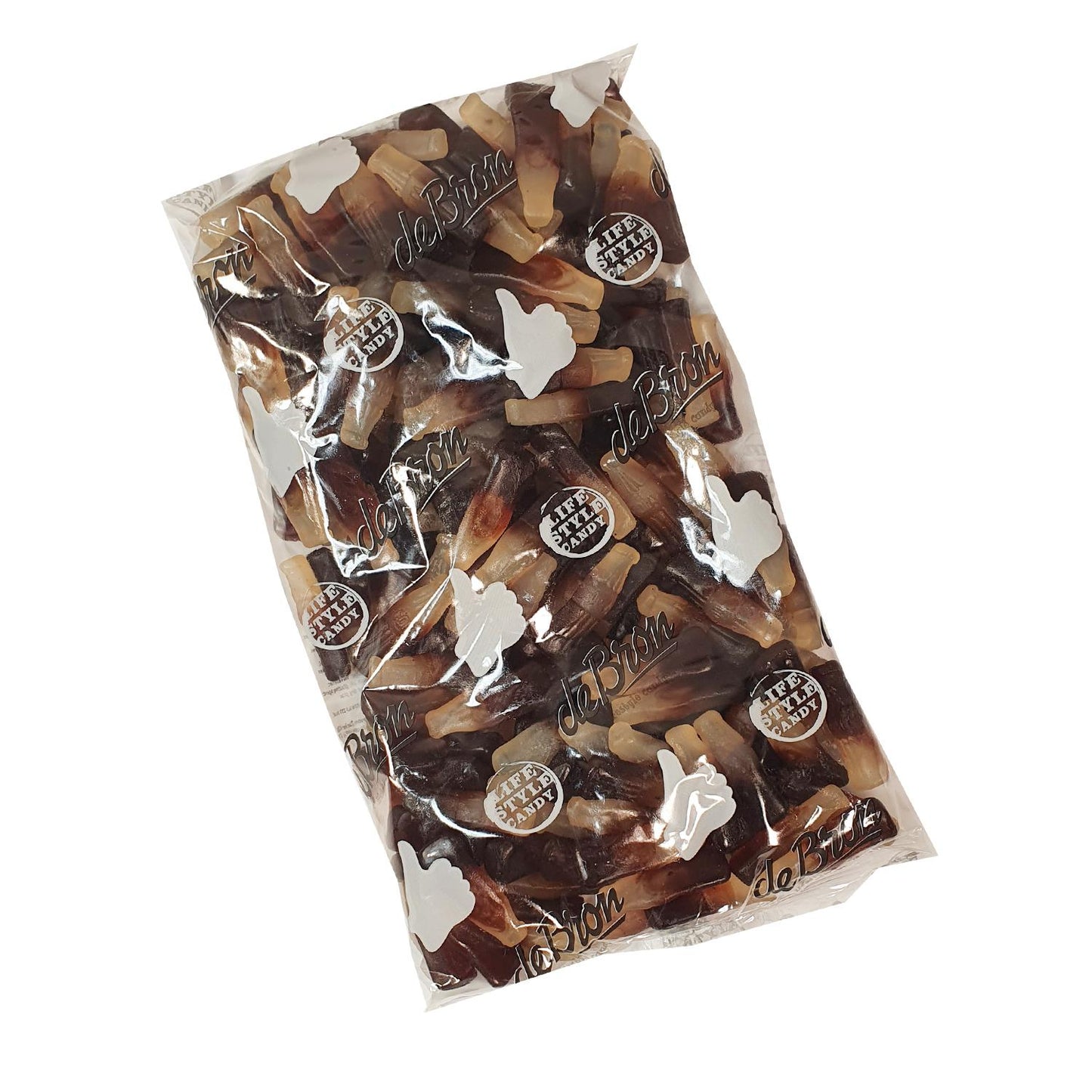 De Bron - Zuckerfreie Fruchtgummi Colaflaschen (Cola Gums) Bigpack 1kg Beutel