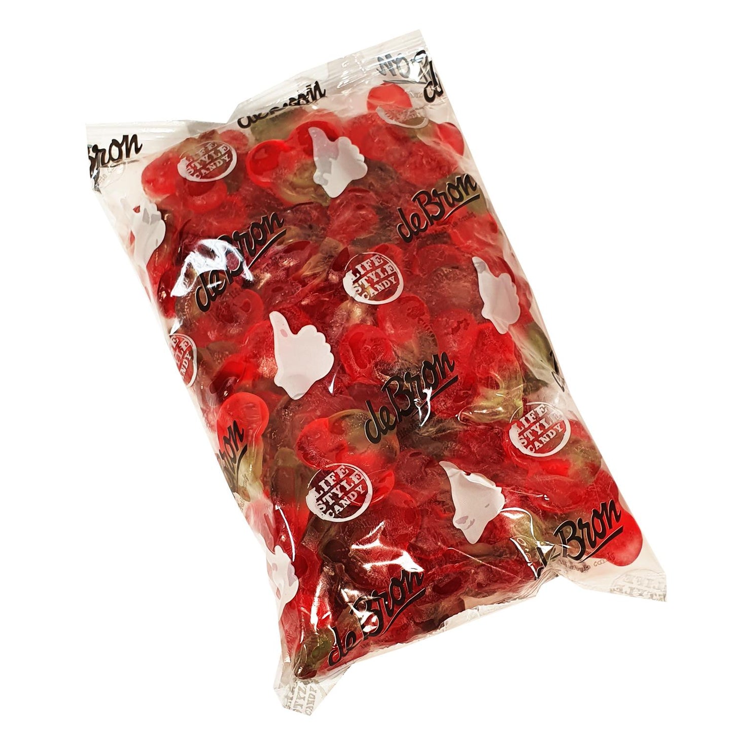 De Bron - Zuckerfreie Fruchtgummi Kirschen (Cherry Gums) Bigpack 1kg Beutel