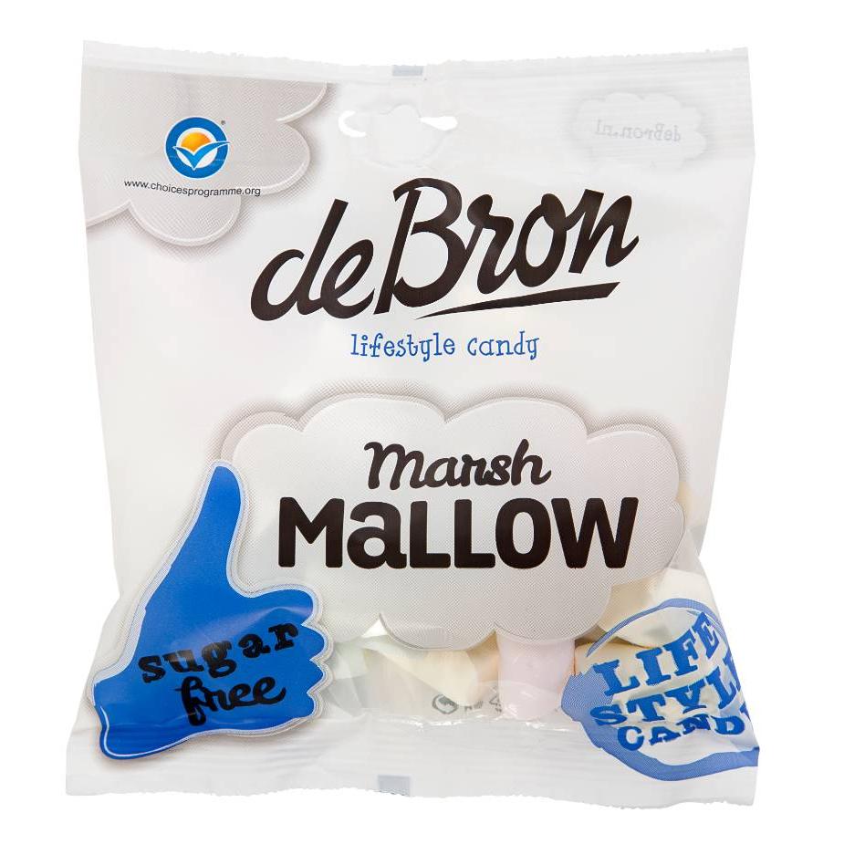 De Bron - Zuckerfreie Marshmallows 75g Beutel