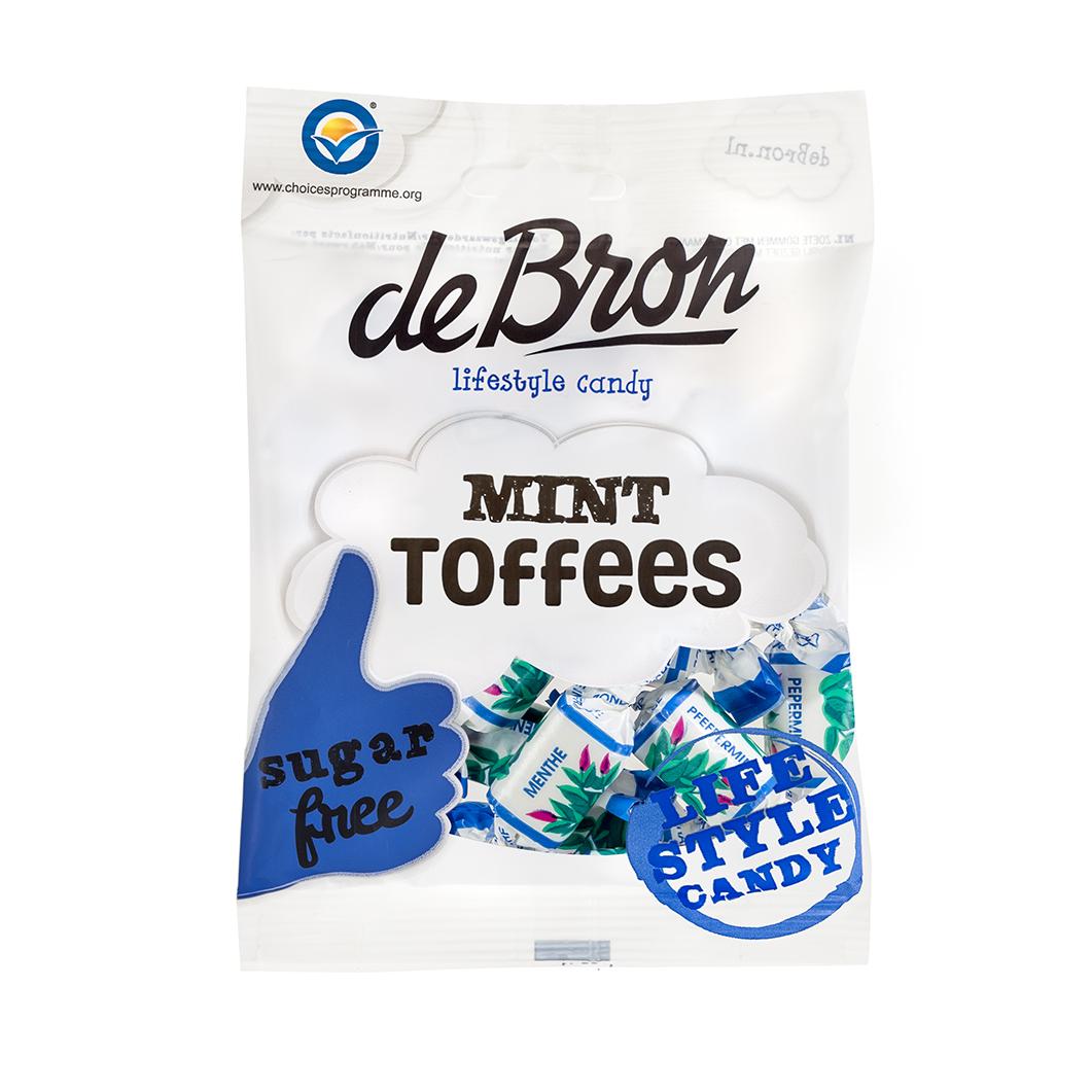 De Bron - Zuckerfreie Mint Toffees 90g Beutel