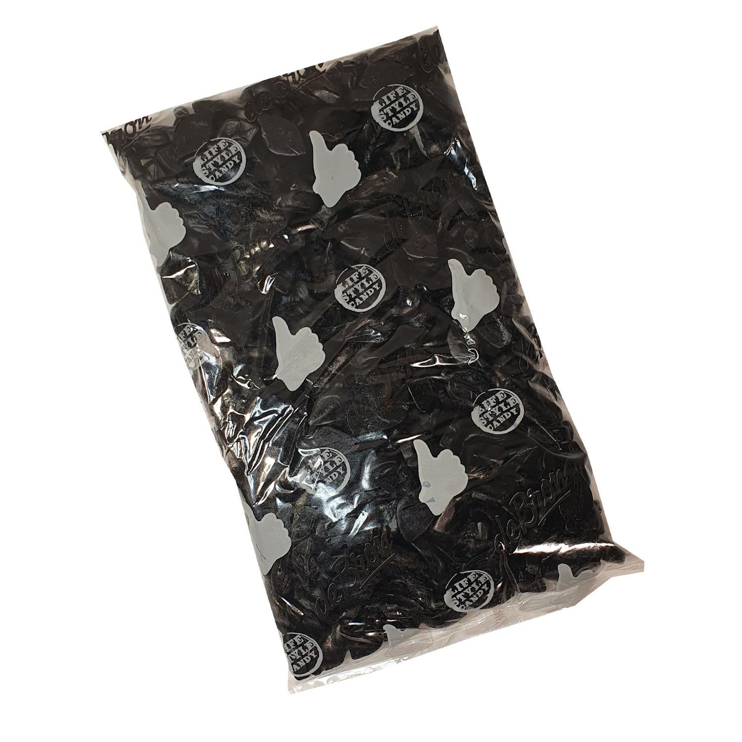 De Bron - Zuckerfreie salzige Lakritzblätter Bigpack 1kg Beutel