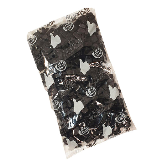 De Bron - Zuckerfreie salzige Lakritzwürfel Bigpack 1kg Beutel