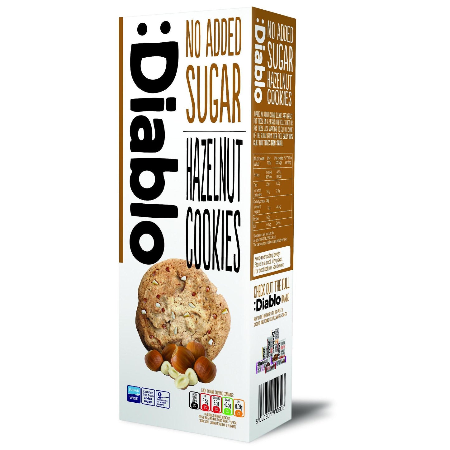 Diablo - Cookies ohne Zuckerzusatz 135g