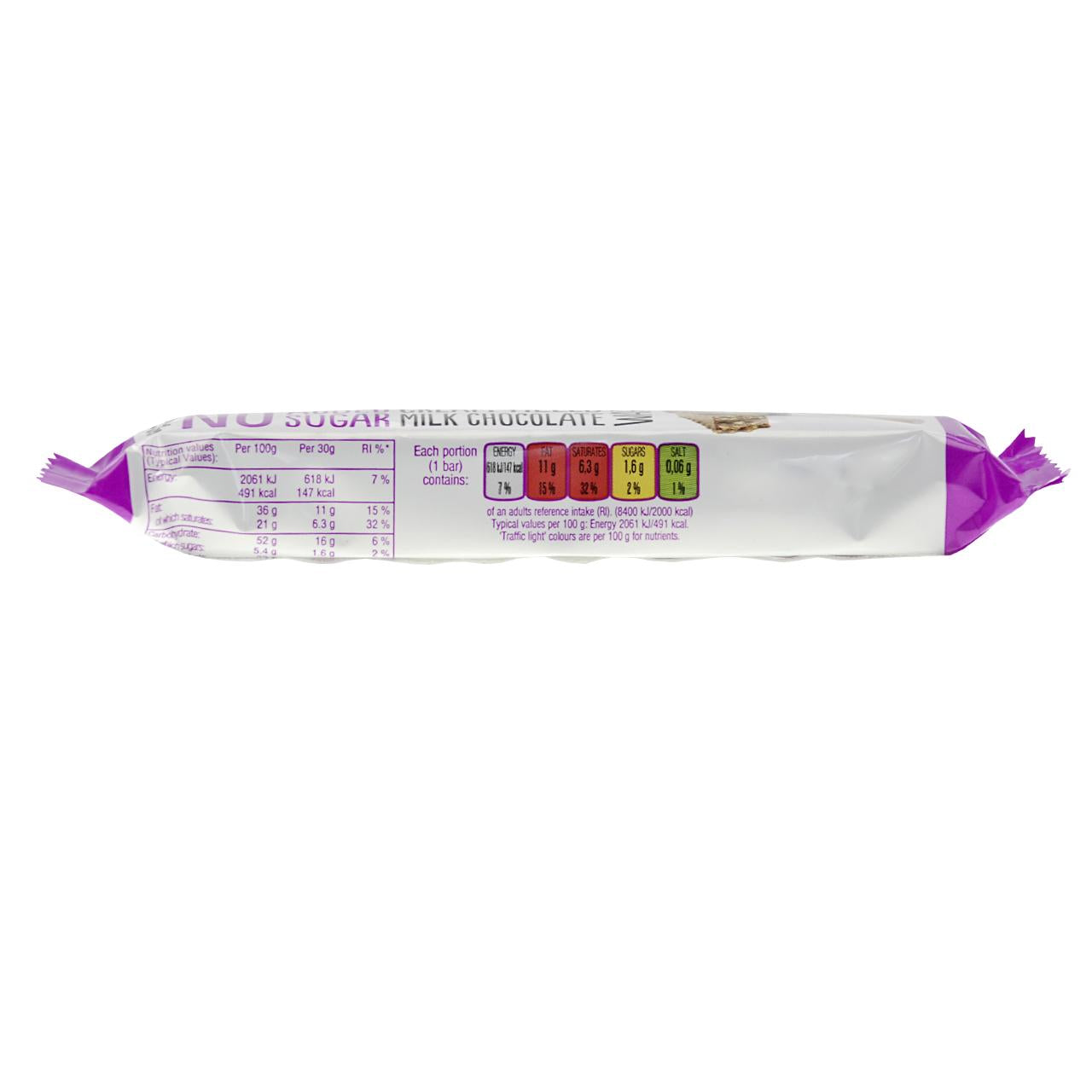 Diablo - Cream Filled Milk Chocolate Wafer ohne Zuckerzusatz 30g