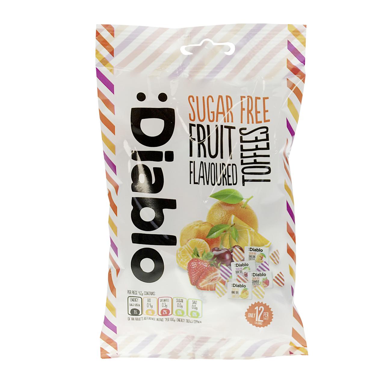 Diablo - Fruit Flavoured Toffees zuckerfrei 75g