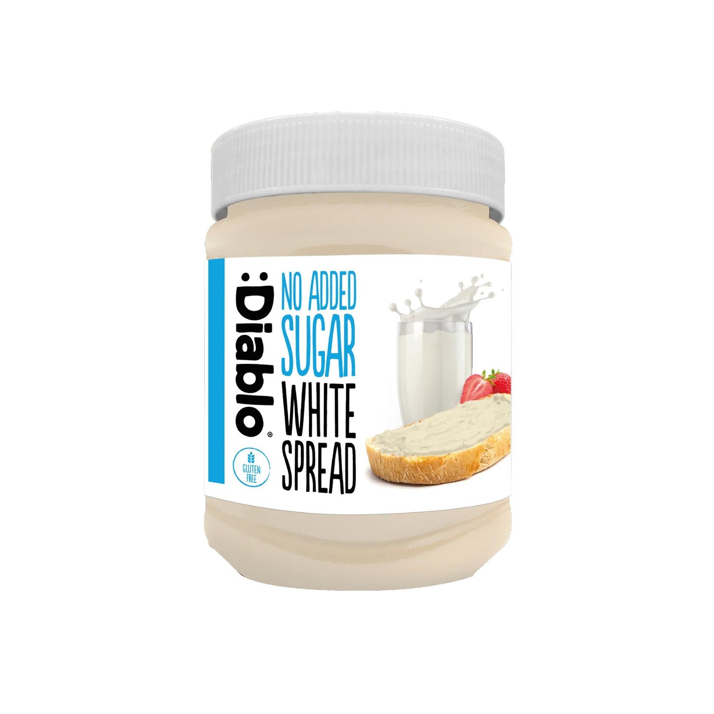 Diablo - White Chocolate Spread ohne Zuckerzusatz 350g Glas