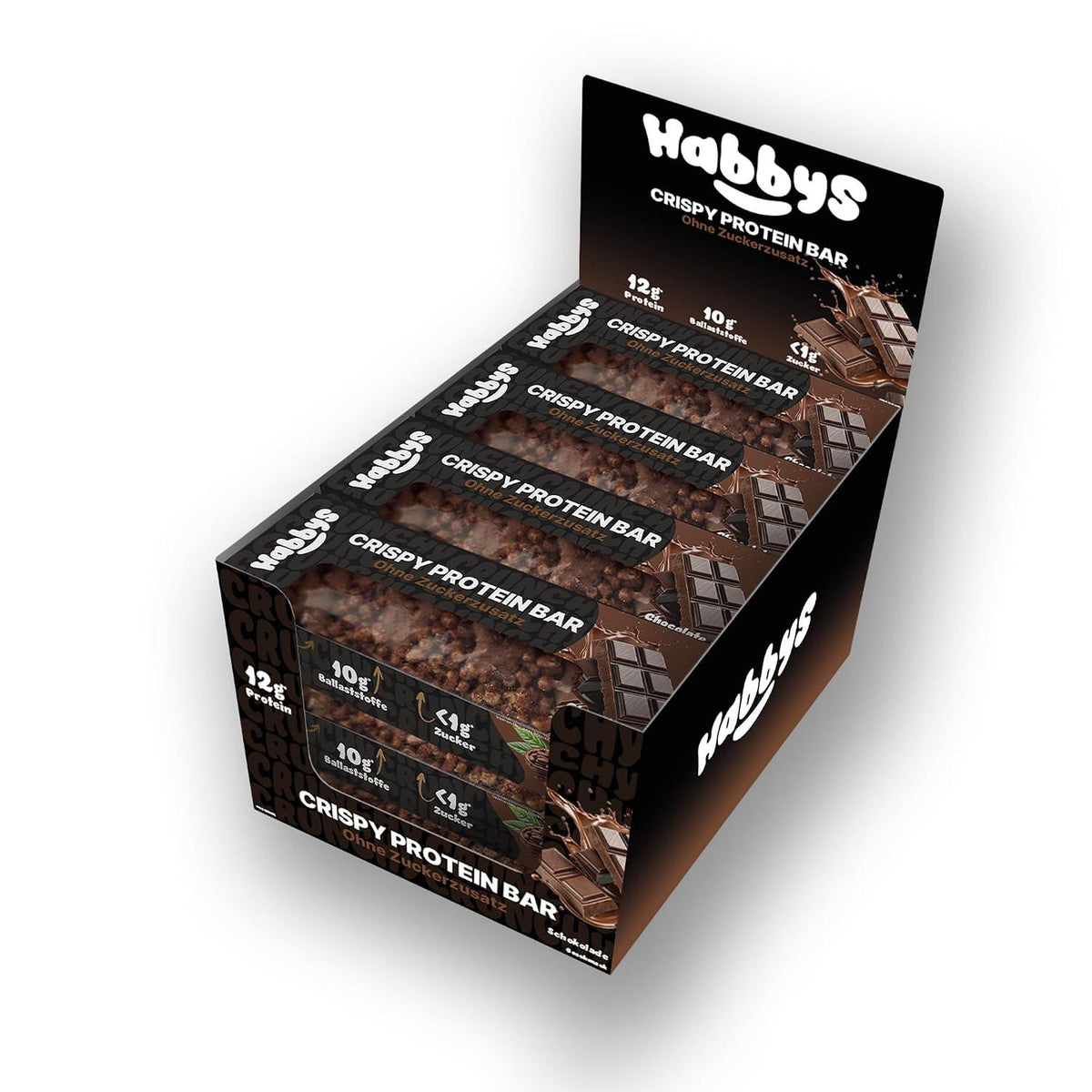 Habbys - Crispy Protein Bar 12 x 40g Riegel