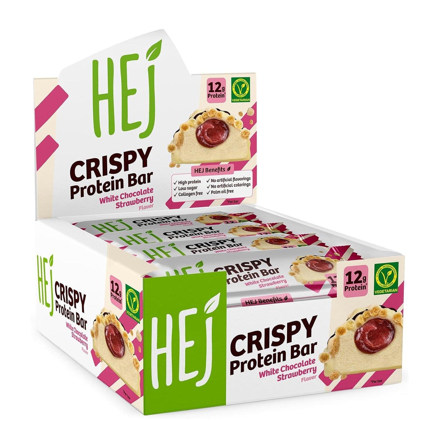 Hej - Crispy Protein Bar 12 x 45g Riegel