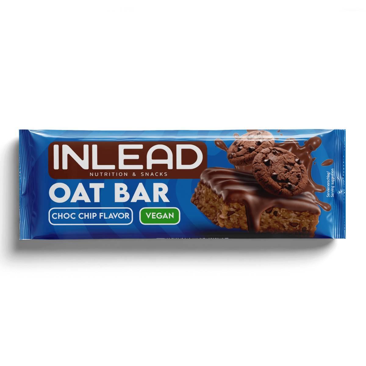 Inlead - Oat Bar 1 x 100g Riegel Choc Chip Flavor MHD 15.07.2026