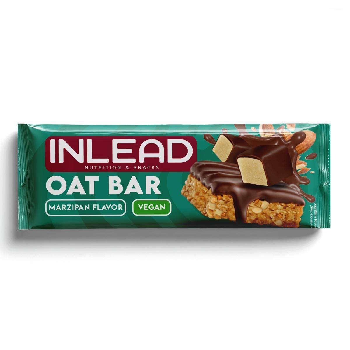 Inlead - Oat Bar 1 x 100g Riegel Marzipan MHD 15.12.2026