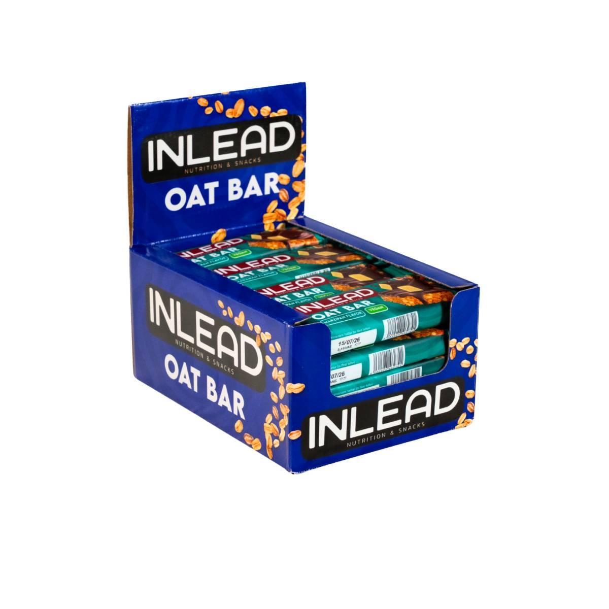 Inlead - Oat Bar 20 x 100g Riegel Marzipan MHD 15.12.2026