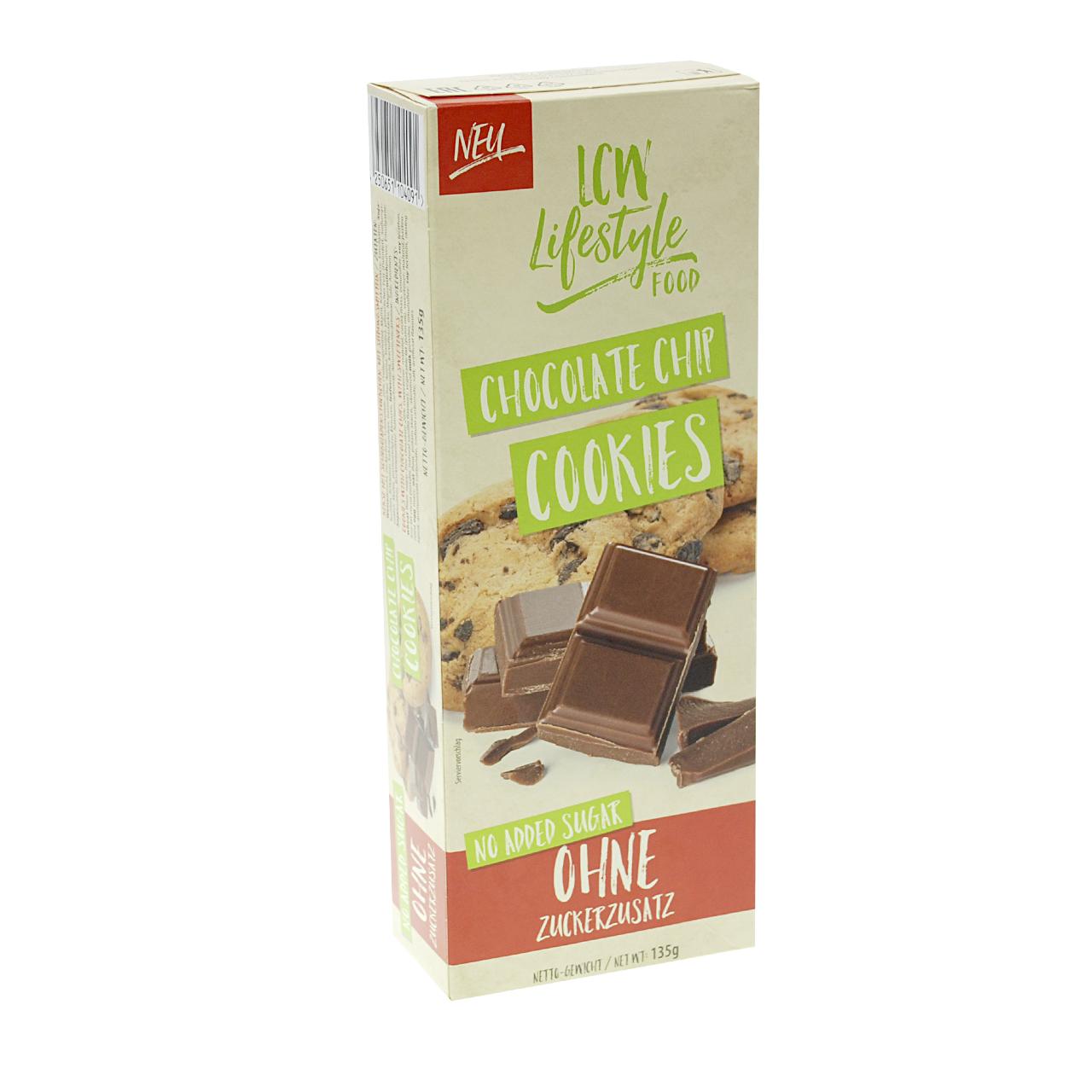 LCW - Cookies ohne Zuckerzusatz * 135g Chocolate Chip MHD 12.06.2025