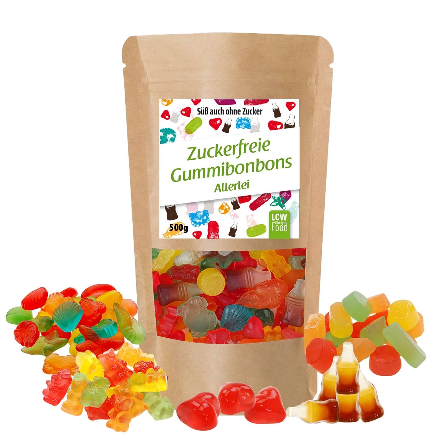 LCW - Zuckerfreie Gummibonbons 500g Beutel