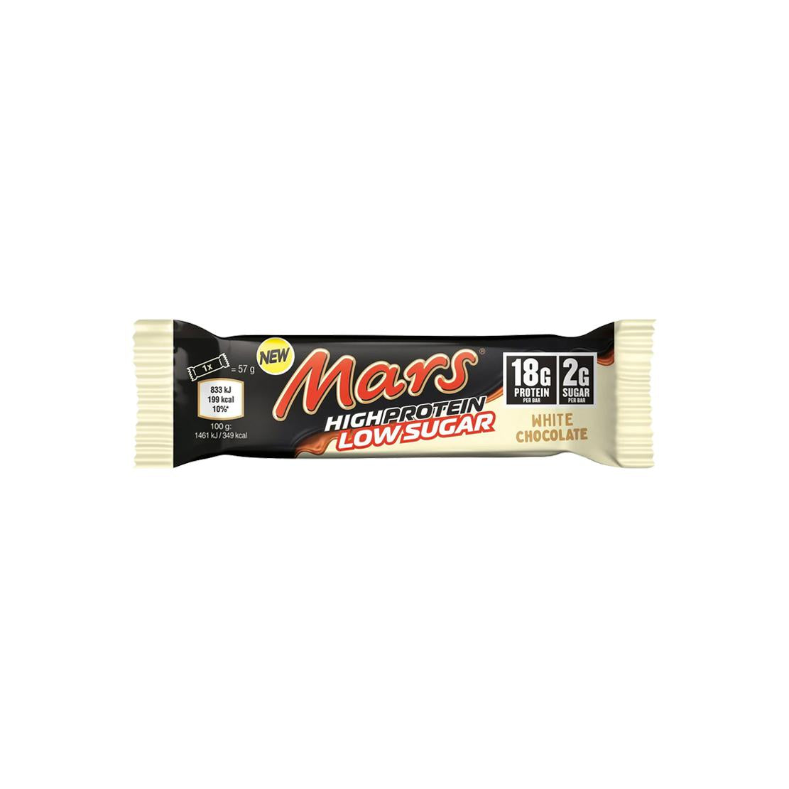 Mars - Hi Protein Low Sugar Bar 1 x 57g White Chocolate