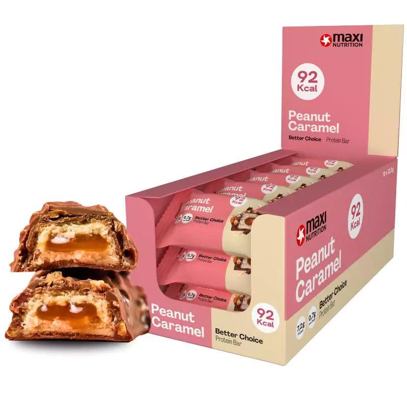 Maxi Nutrition - Better Choice Protein Bar 15 x 22,5g Riegel Peanut Caramel MHD 03.12.2026
