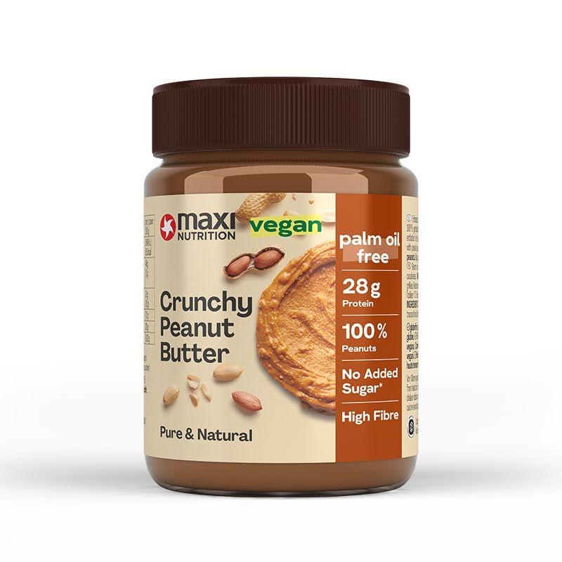 Maxi Nutrition - Crunchy Peanut Butter (vegan) 350g Glas MHD 22.08.2026