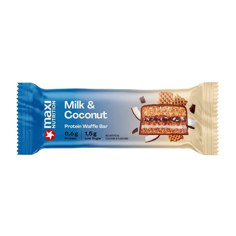 Maxi Nutrition - Milky Waffle Protein Bar 1 x 40g Riegel Milk & Coconut MHD 16.12.2026