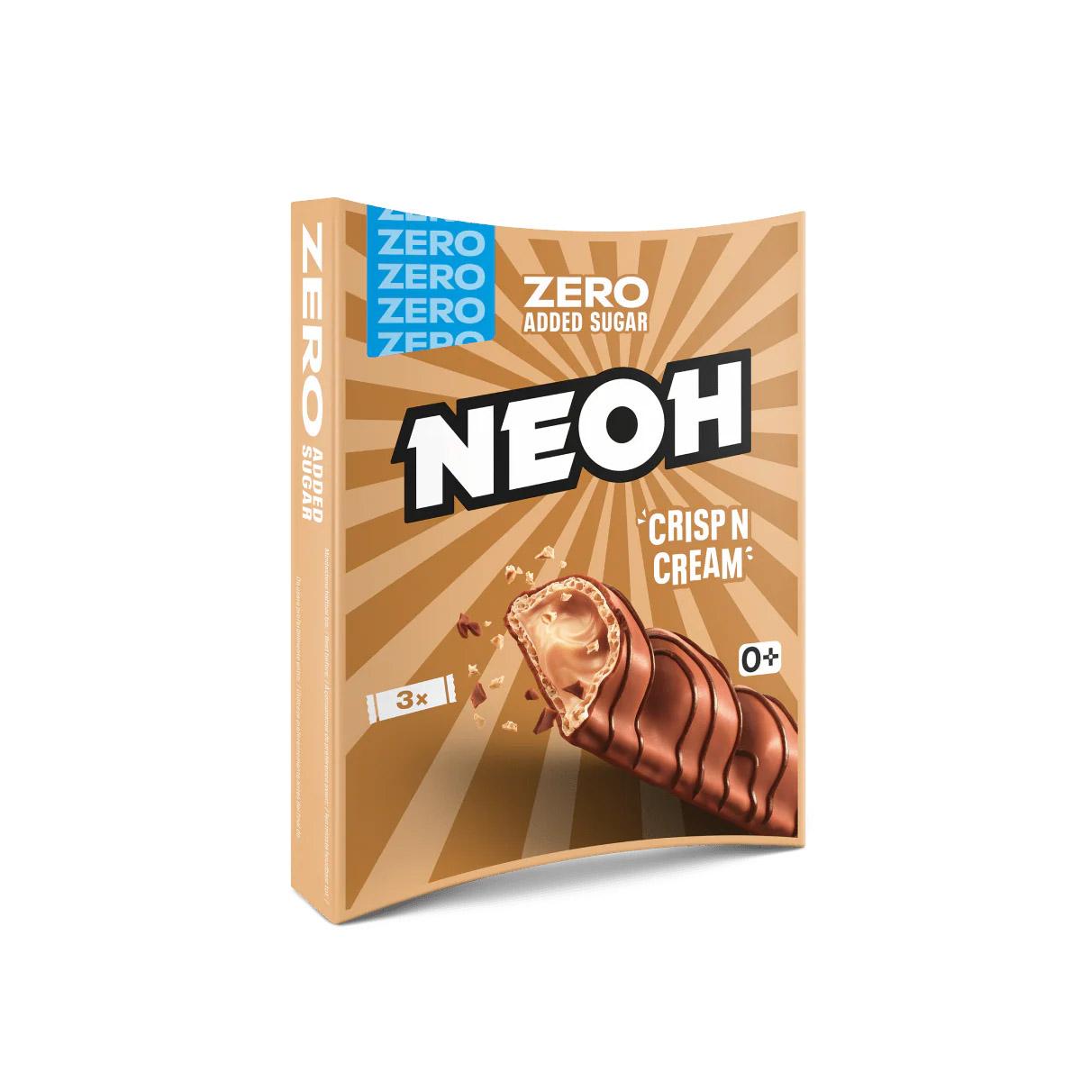 Neoh - Crisp n Cream zuckerarmer Schokoriegel 3 x 22g Riegel