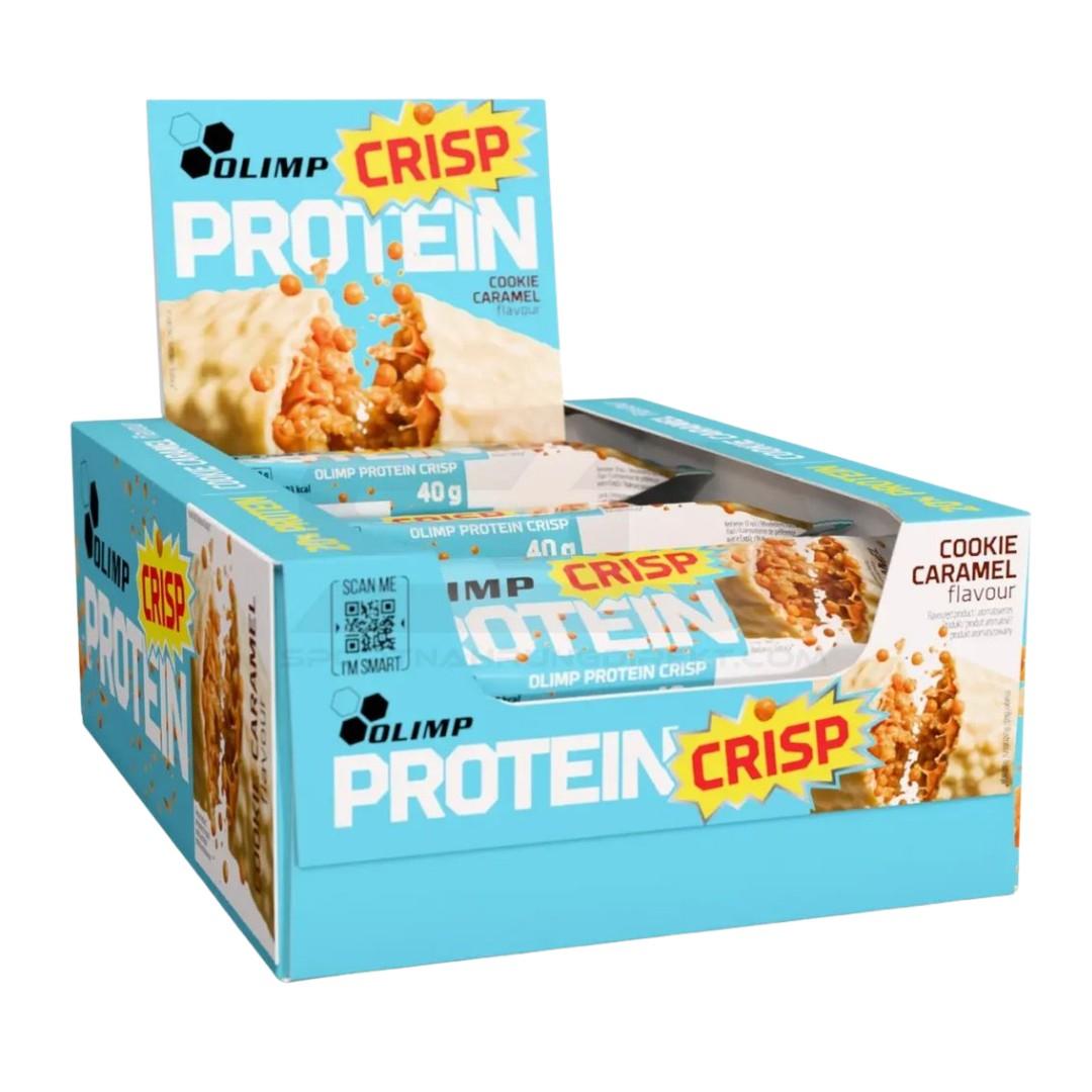 Olimp - Protein Crisp Bar 20 x 40g Riegel Cookie Caramel MHD 24.10.2026
