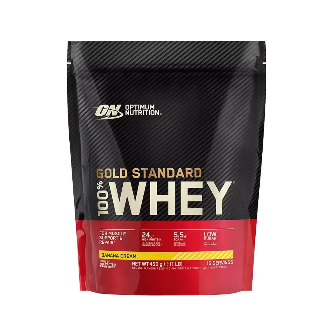 Optimum Nutrition - 100% Whey Gold Standard 450g Beutel Banana MHD 30.06.2026