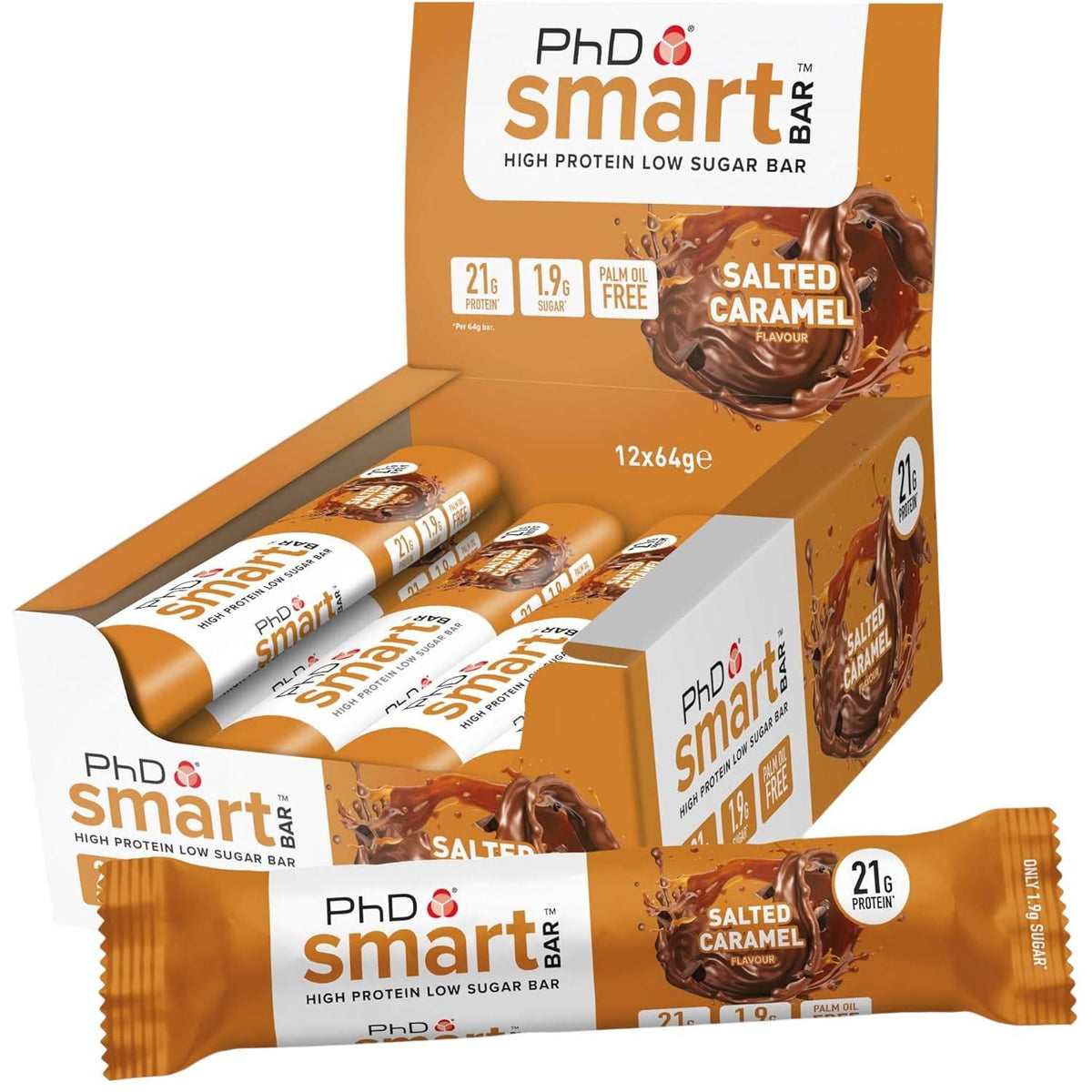 PhD - Smart Protein Bar 12 x 64g Riegel