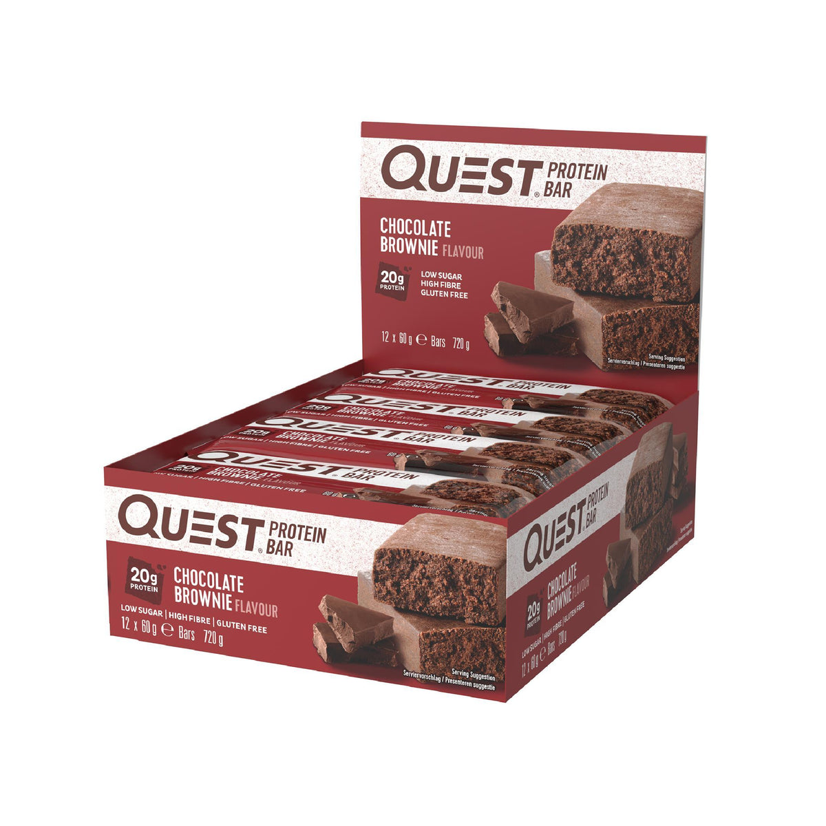 Quest Nutrition - Quest Bar 12 x 60g Riegel Chocolate Brownie MHD 28.10.2026