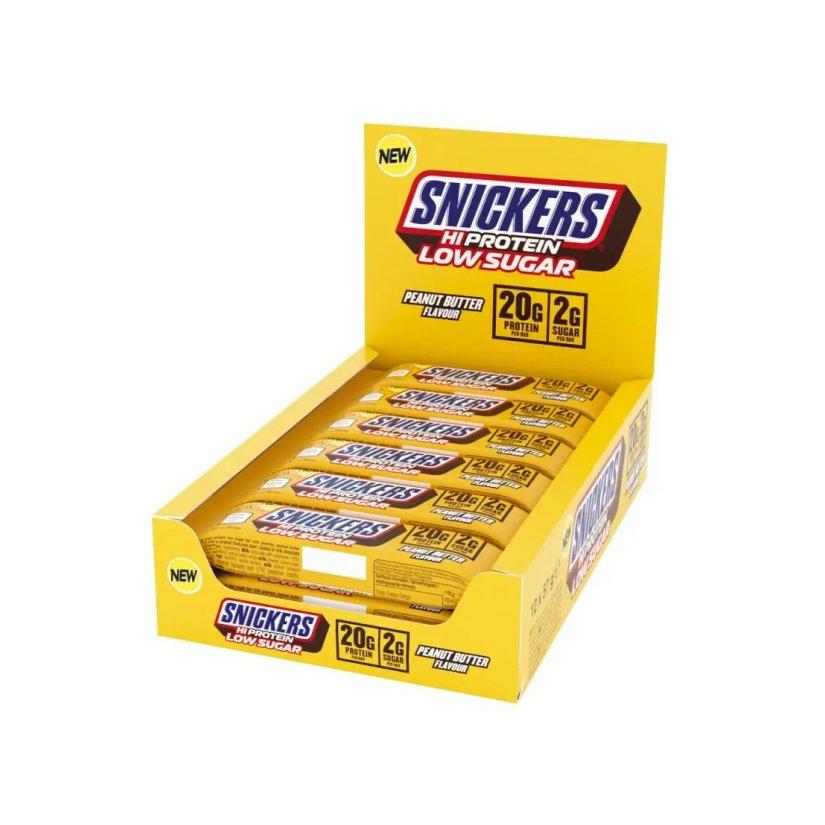 Snickers - Low Sugar Hi Protein Bar 12 x 57g Riegel Peanut Butter MHD 12.11.2026