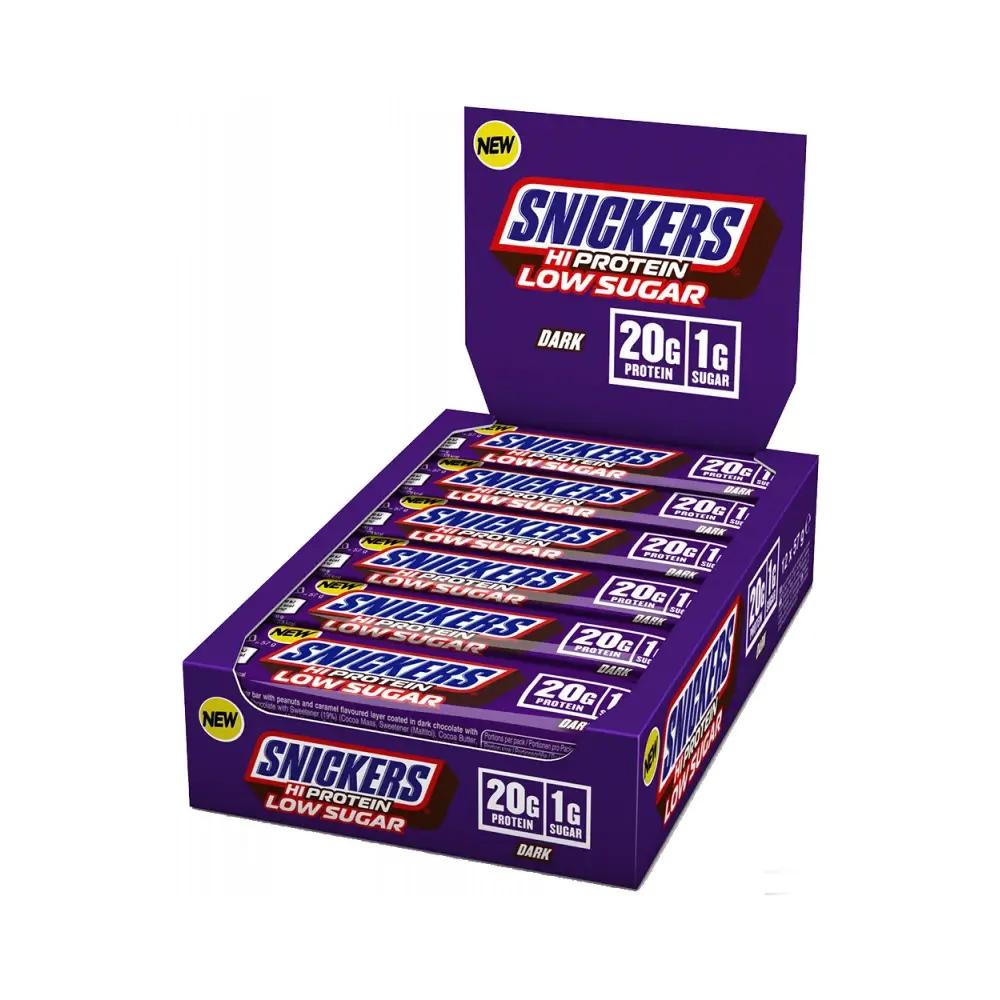 Snickers - Low Sugar Hi Protein Bar 12 x 57g Riegel Dark MHD 19.09.2026
