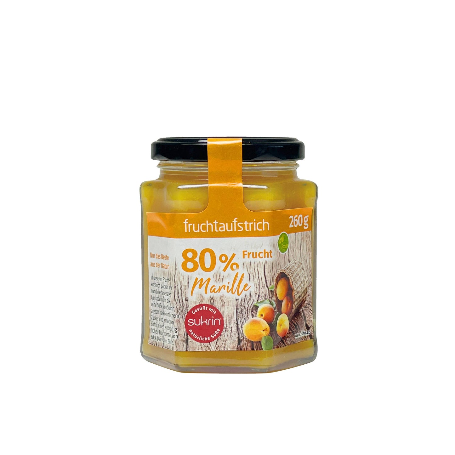 Sukrin - Fruchtaufstrich mit Erythrit 260g Glas