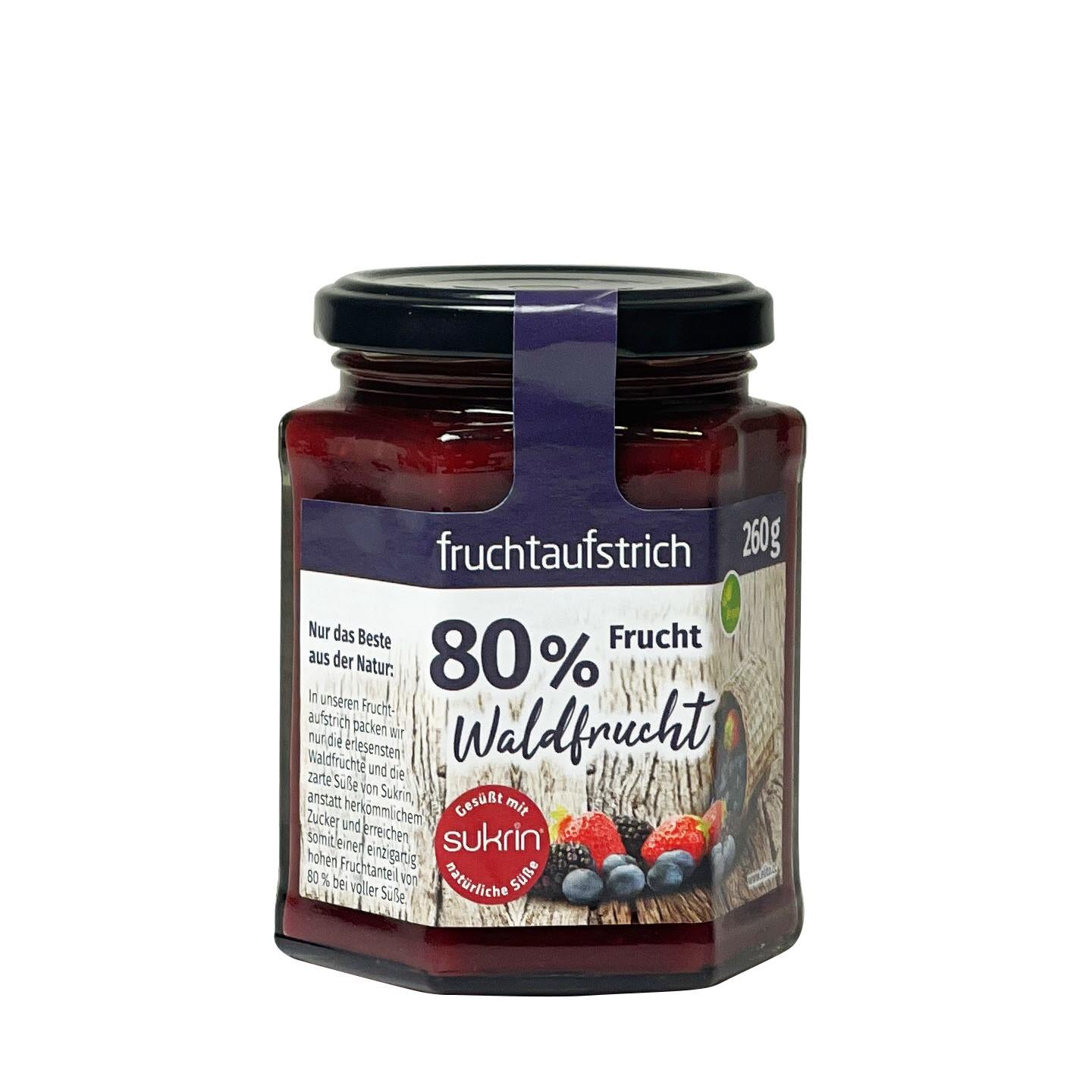 Sukrin - Fruchtaufstrich mit Erythrit 260g Glas