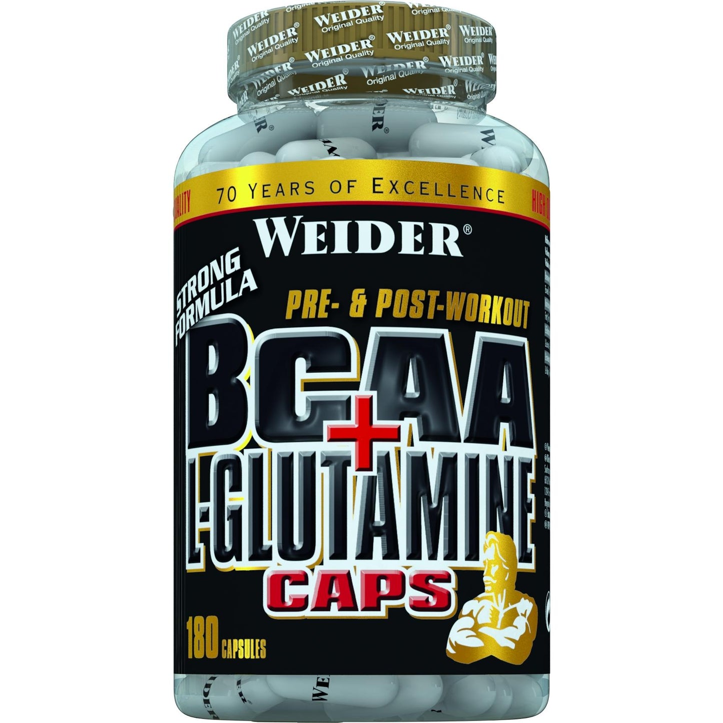 Weider - BCAA + L-Glutamine Caps 180 Kapseln Dose
