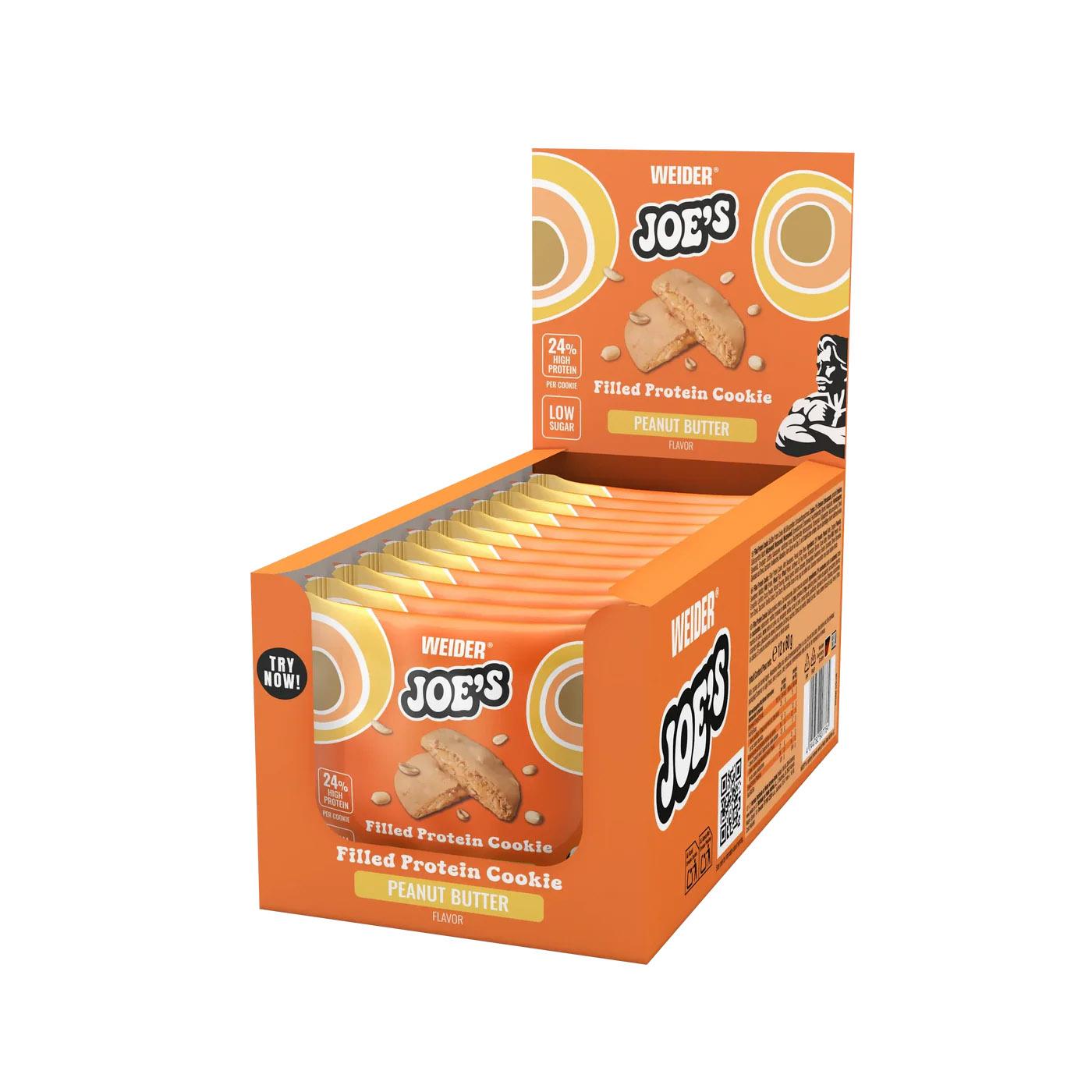 Weider - Joes Filled Protein Cookies 10 x 60g Karton Peanut Butter