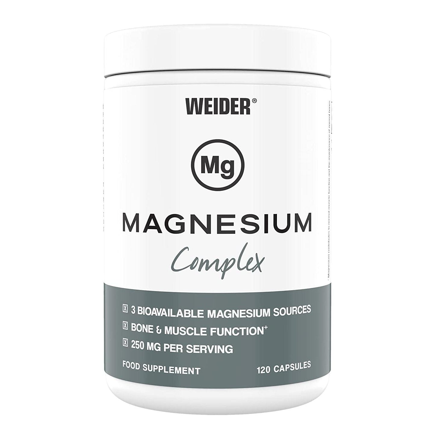 Weider - Magnesium Complex 120 Kapseln Dose