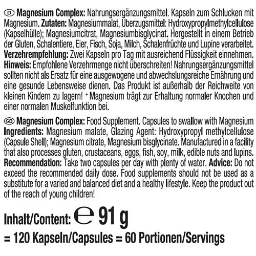 Weider - Magnesium Complex 120 Kapseln Dose