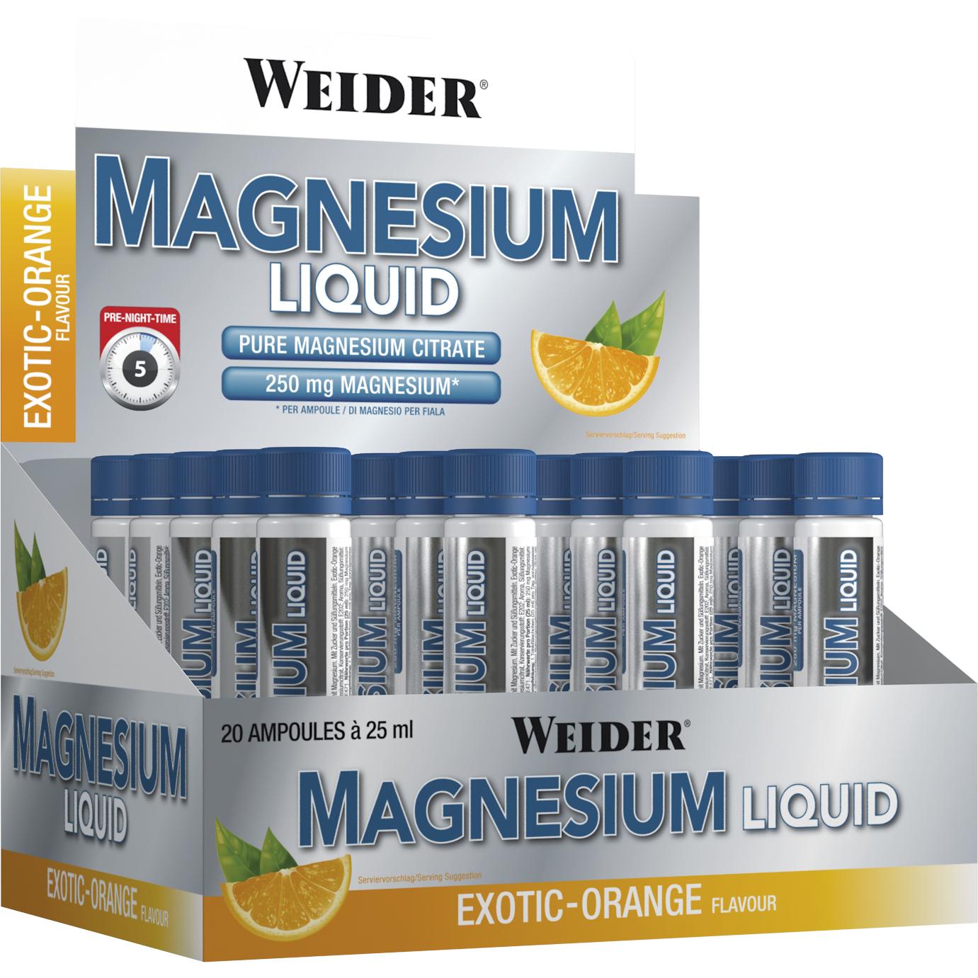 Weider - Magnesium Liquid 20 x 25ml Ampullen