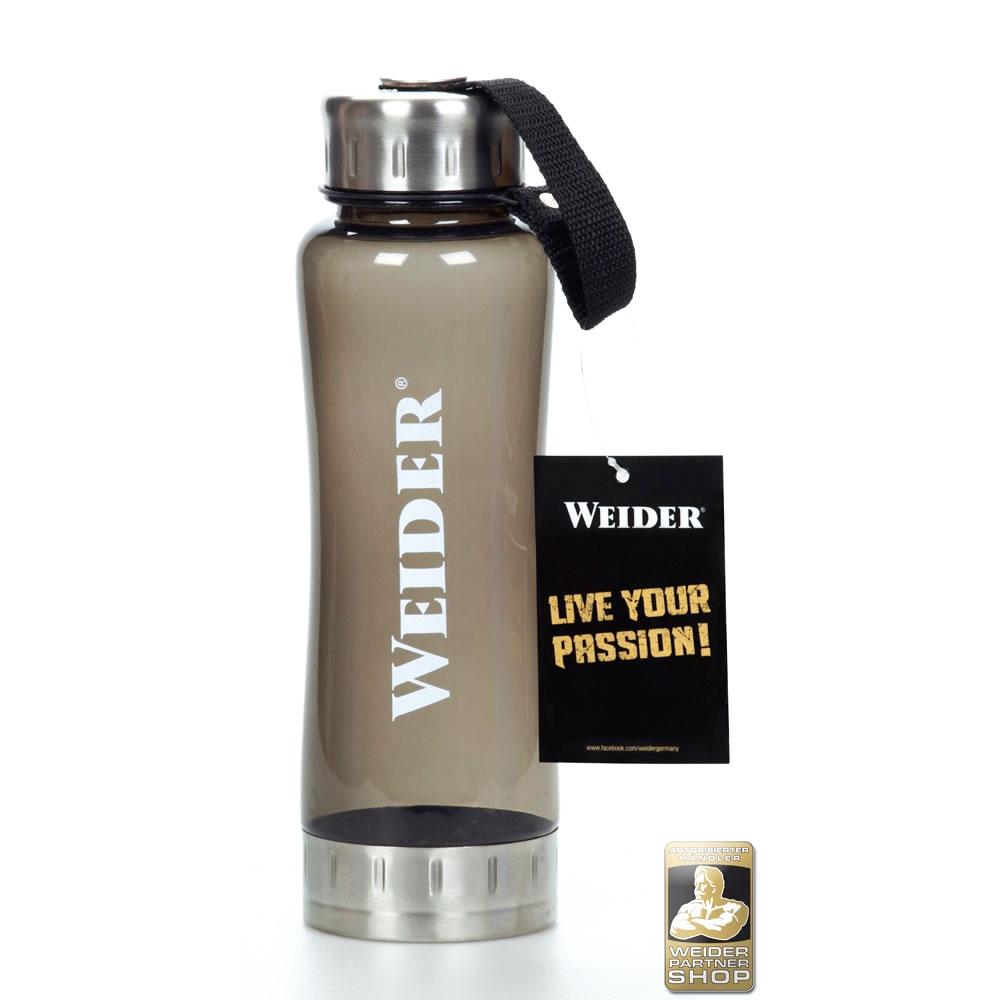 Weider - Trinkflasche 700ml schwarz transparent