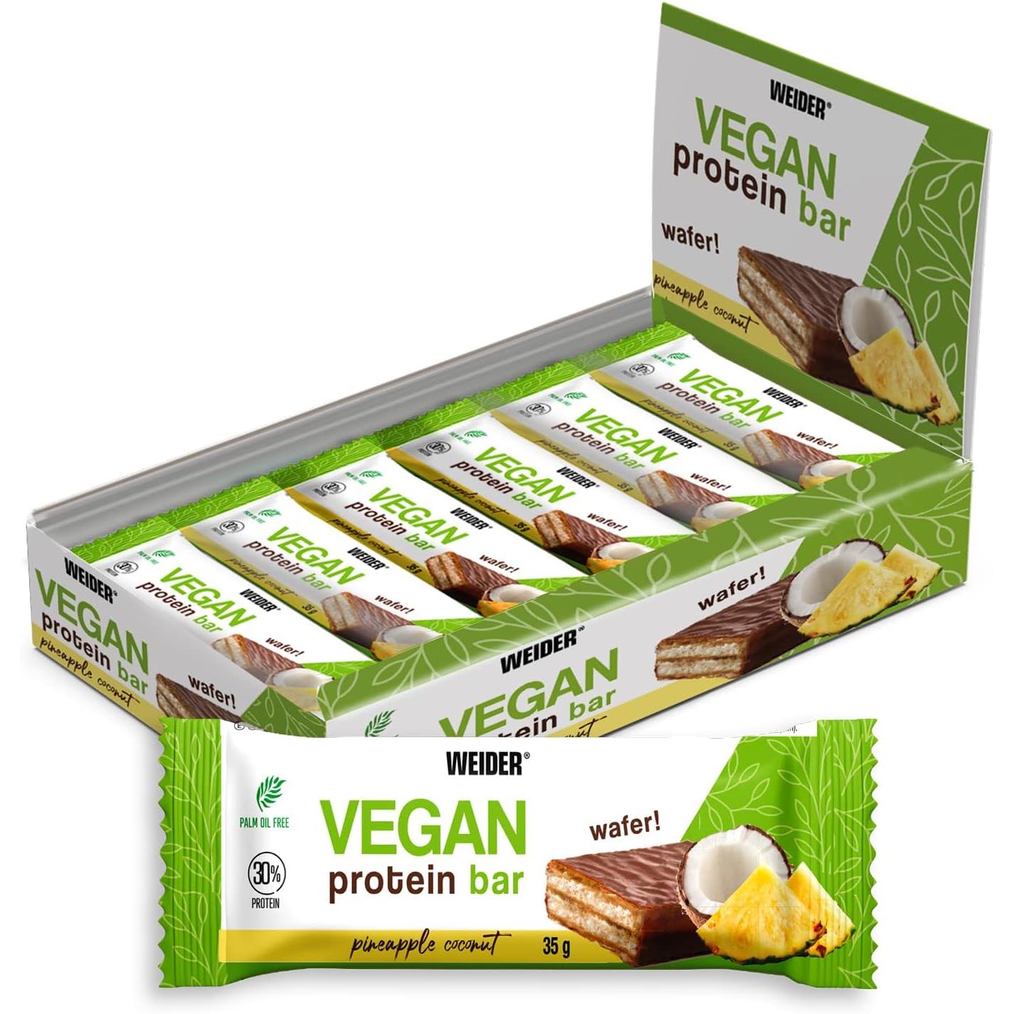 Weider - Vegan Protein Bar Wafer 12 x 35g Riegel