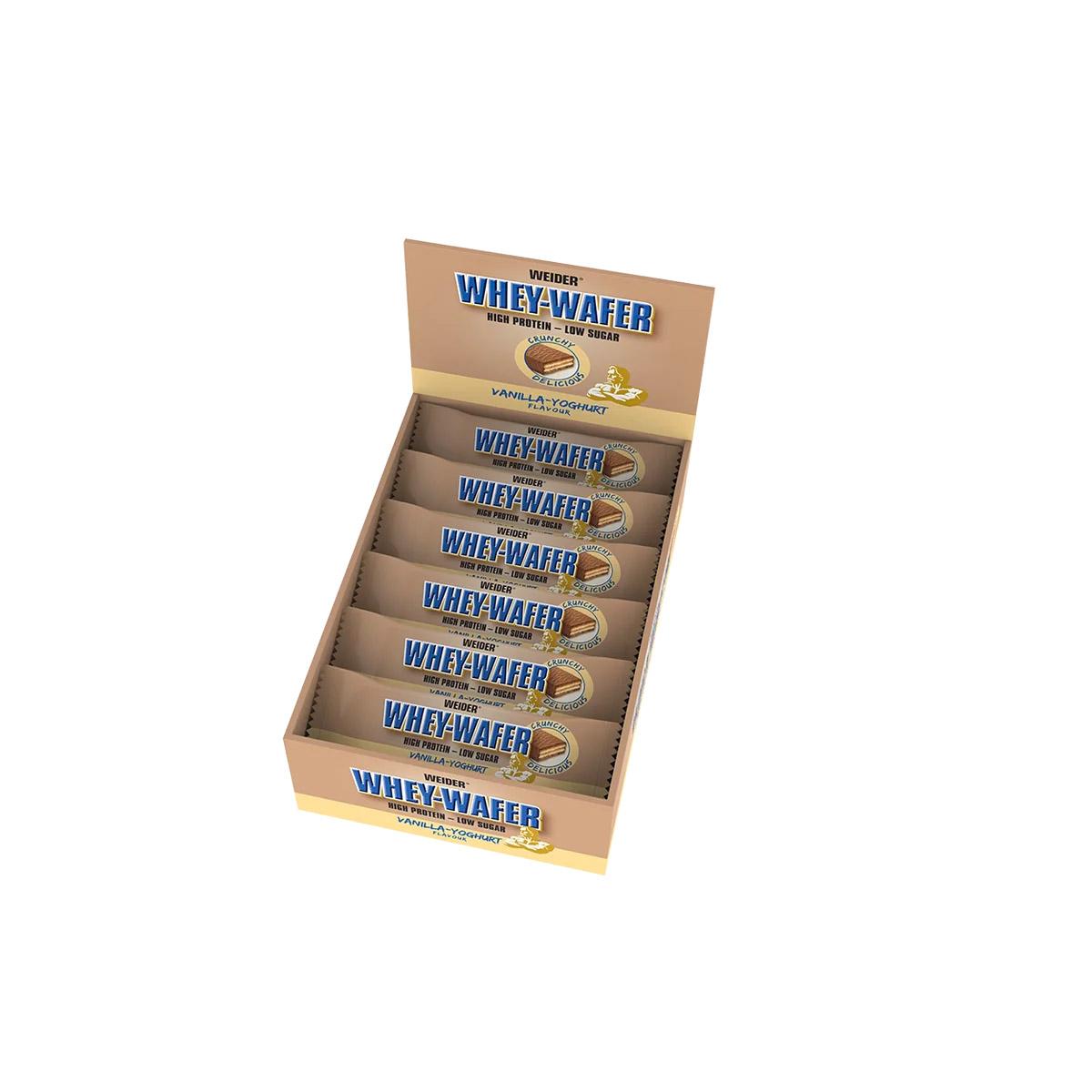 Weider - Whey Wafer Protein Riegel Low Sugar 12 x 35g