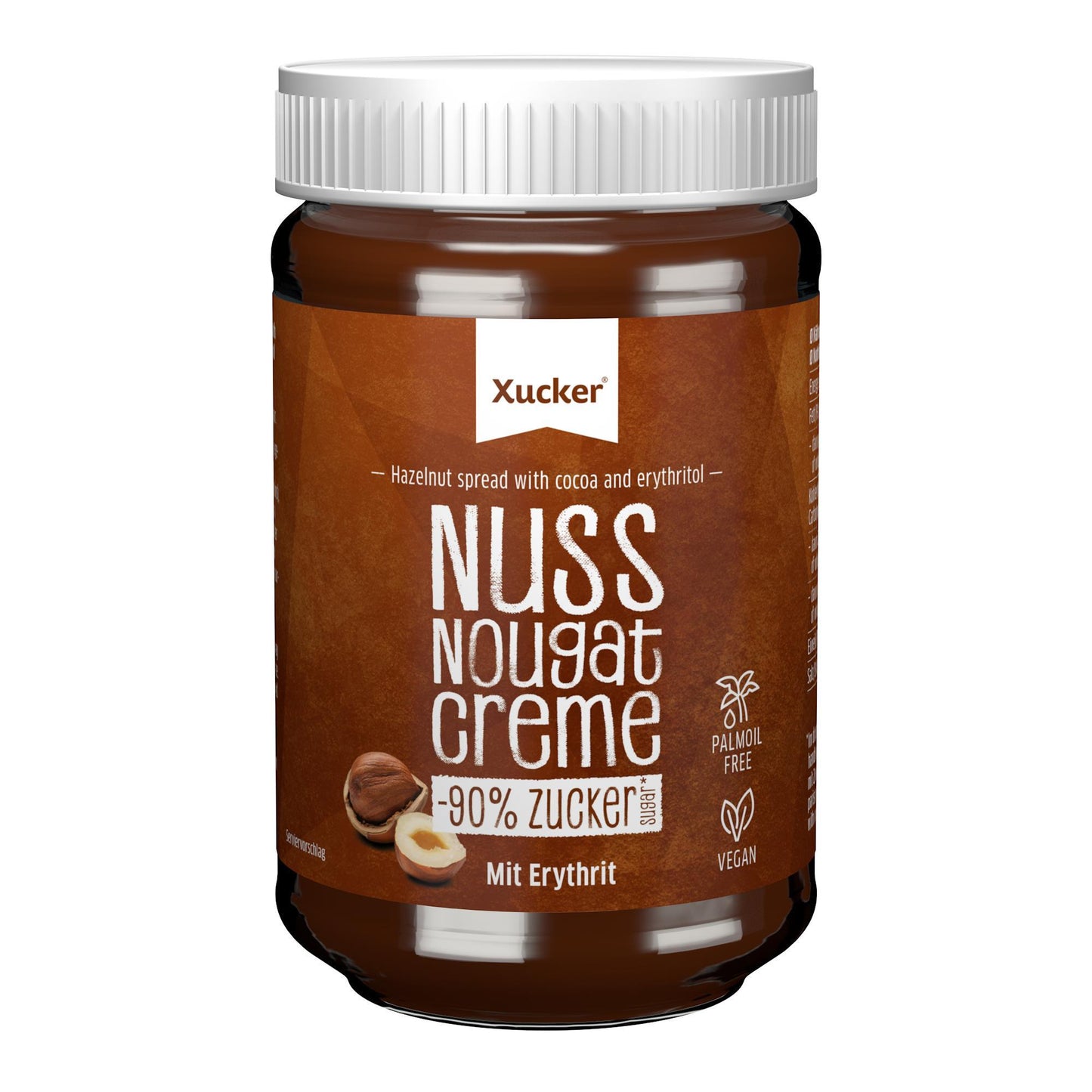 Xucker - Nuss-Nougat-Creme mit Erythrit 300g Glas