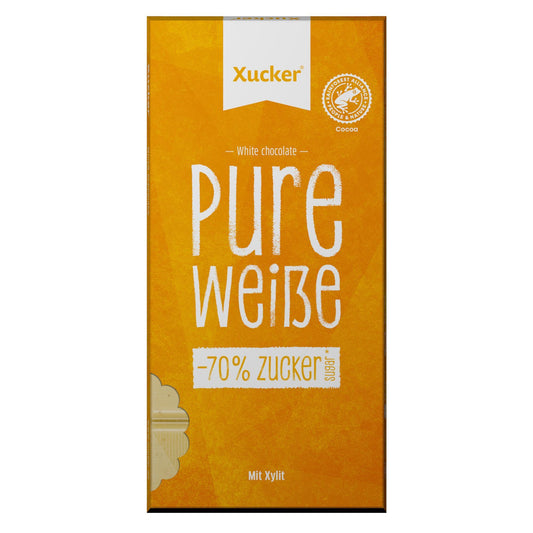 Xucker - Xylit - Schokolade (35% Kakao) 80g Tafel Weiße
