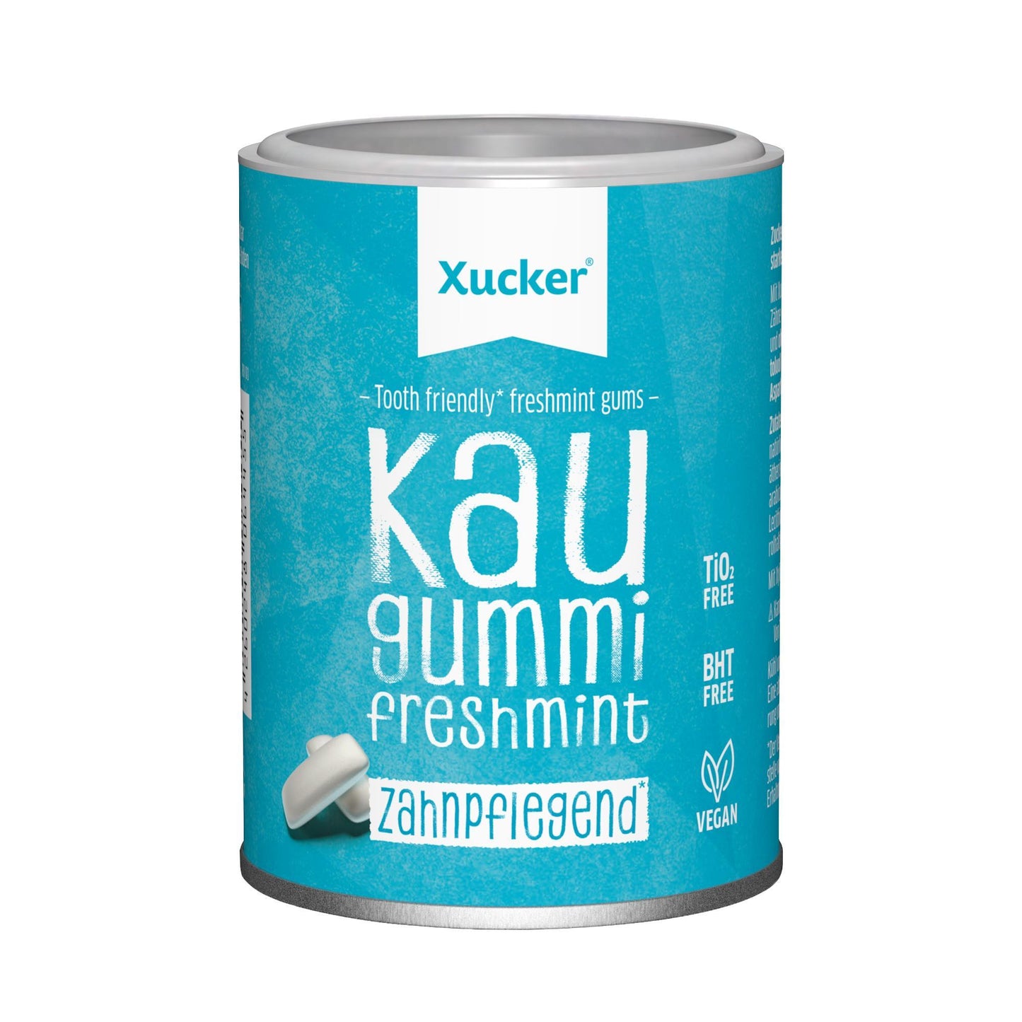 Xucker - Zahnpflegekaugummis mit Xylit ohne Titandioxid 100g Dose